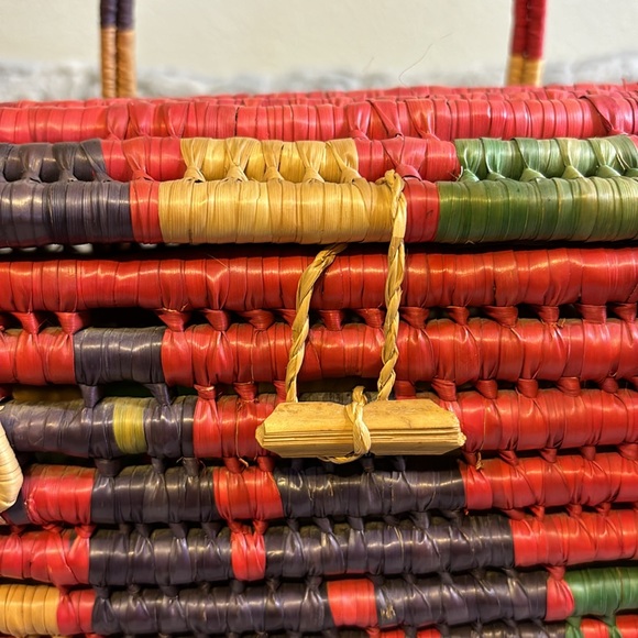 Vintage African Woven Tote Bag - Picture 10 of 11